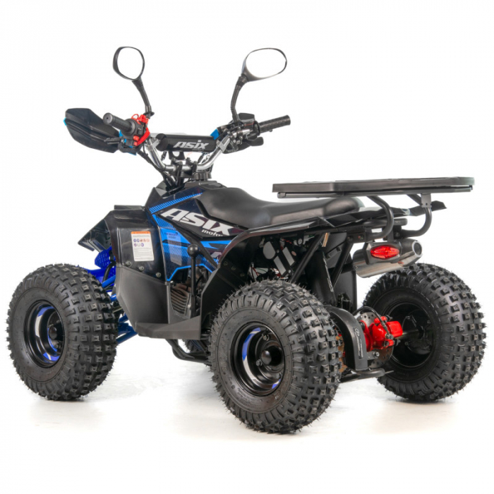 Atv copii Asix Muddy A2 110cc, roti 7 inch, 1+1 viteze, culoare negru/albastru [3]