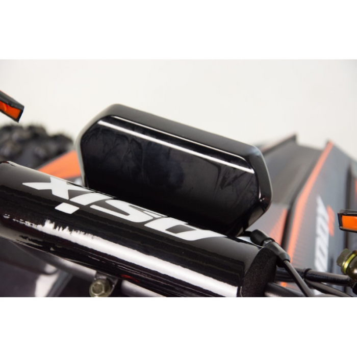 Atv copii Asix Muddy A2 110cc, roti 7 inch, 1+1 viteze, culoare negru/portocaliu [7]