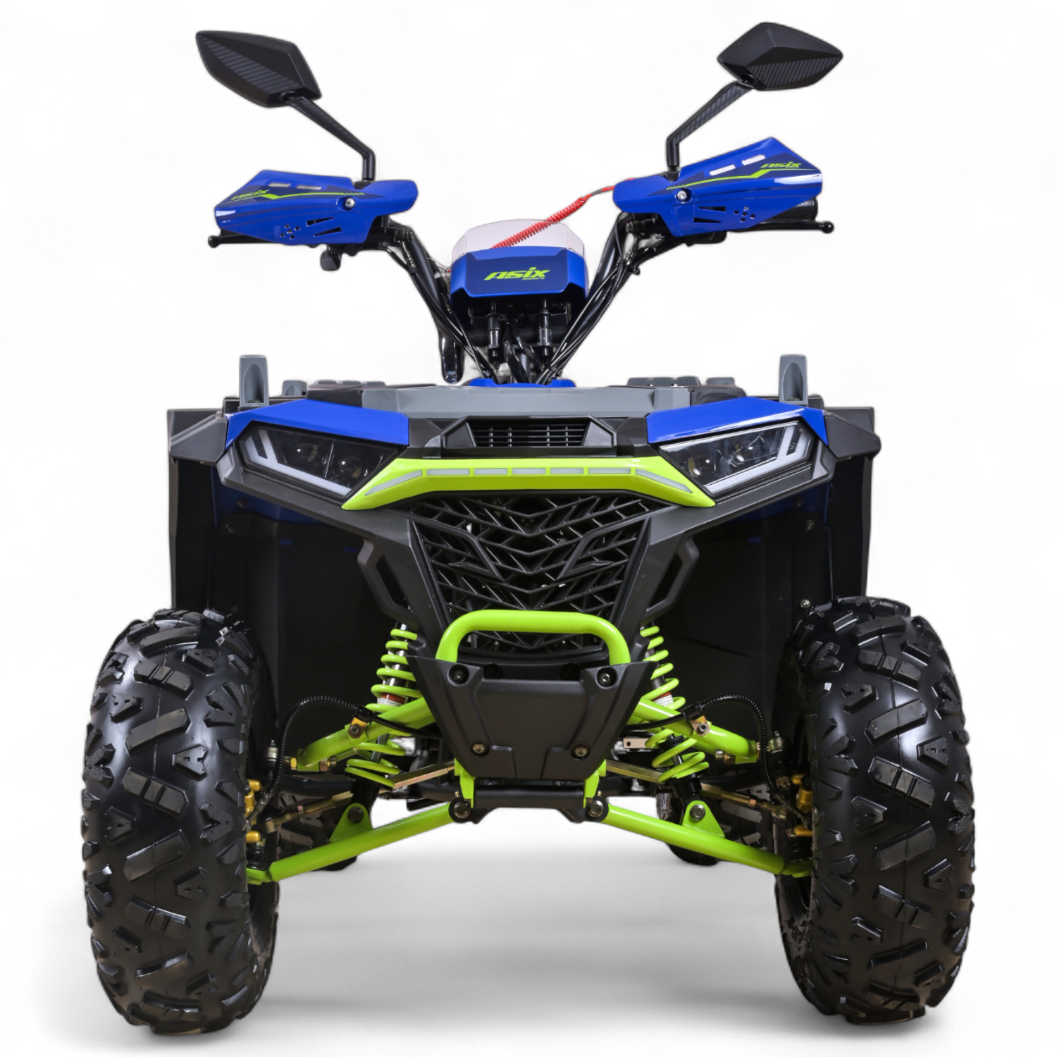Atv copii Asix Grizzly 125cc, roti 8 inch, 3+1 viteze, culoare bleumarin/verde [7]