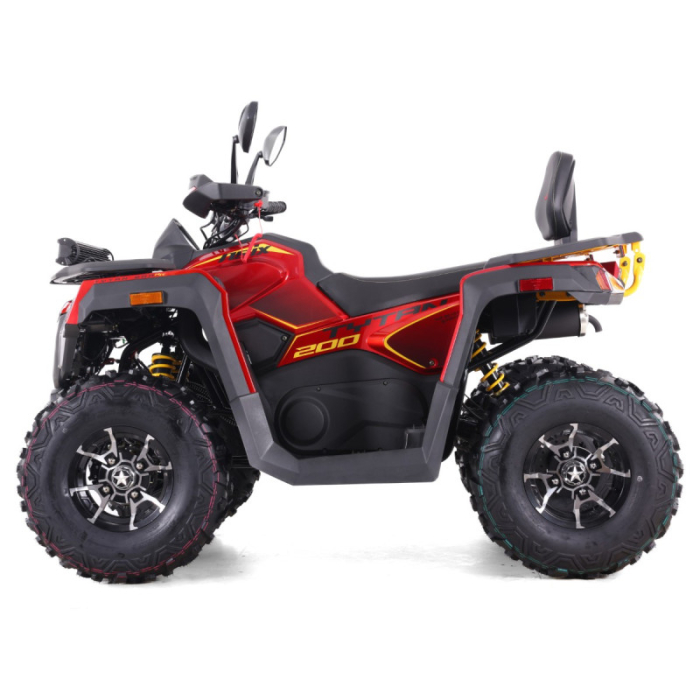 ATV Asix Tytan 200cc, roti 10 inch aluminiu, 1+1 viteze, culoare rosu/galben [2]