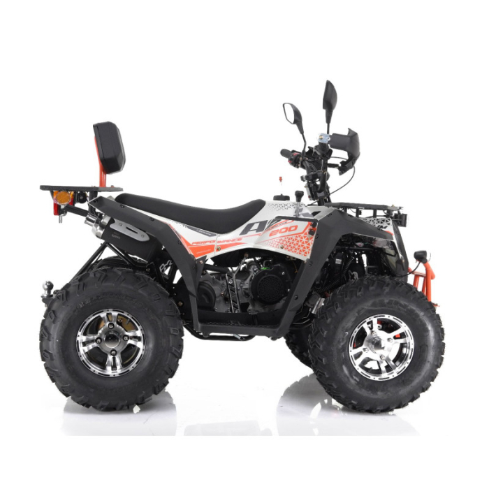 ATV Asix Magnum EEC 200cc, roti 10 inch, 1+1 viteze, inregistrabil T3B, culoare alb/portocaliu [5]