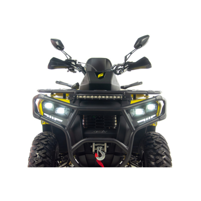 ATV Asix Gladiator RS, 200cc, roti 10 inch,1+1 viteze, injectie si racire apa, culoare galben/gri [10]