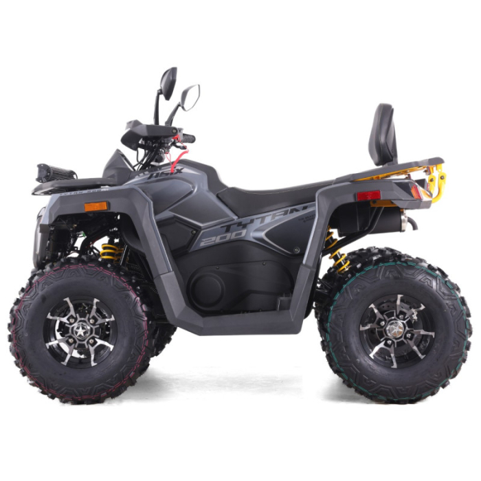 ATV Asix Tytan 200cc, roti 10 inch aluminiu, 1+1 viteze, culoare gri/negru [2]