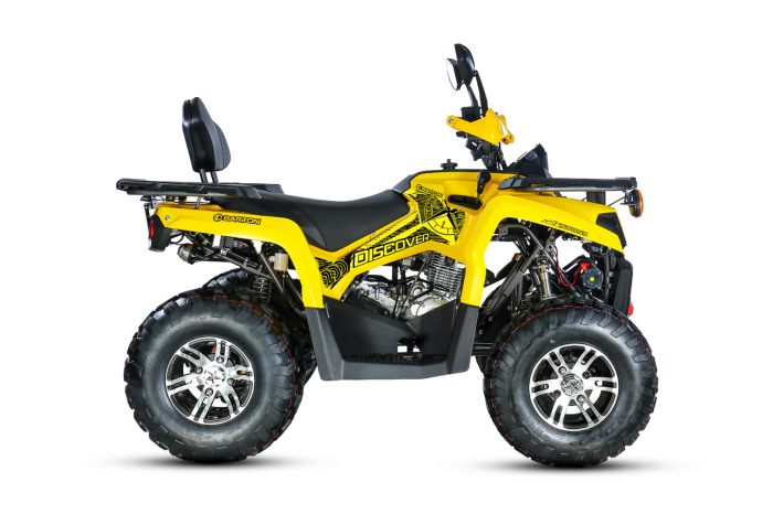 ATV Barton Discover 200cc, roti aluminiu, culoare galben, inmatriculabil