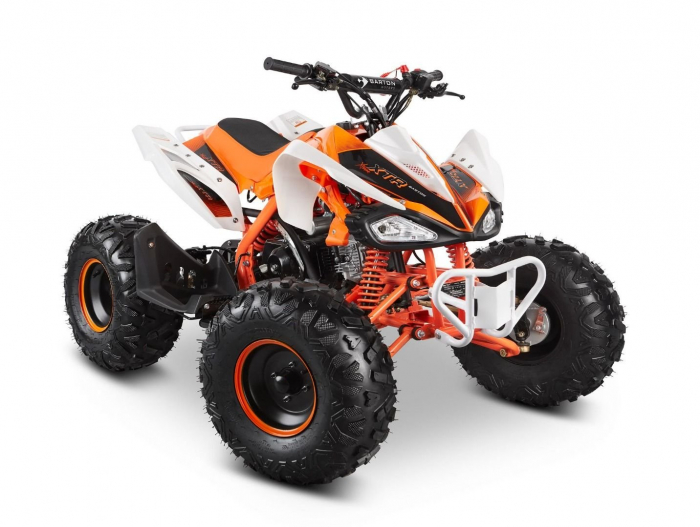 ATV Barton Rocky125cc, 4 timpi, roti de 8  , culoare alb portocaliu