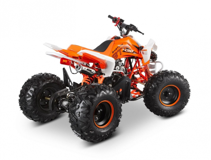 ATV Barton Rocky125cc, 4 timpi, roti de 8", culoare alb/portocaliu [3]