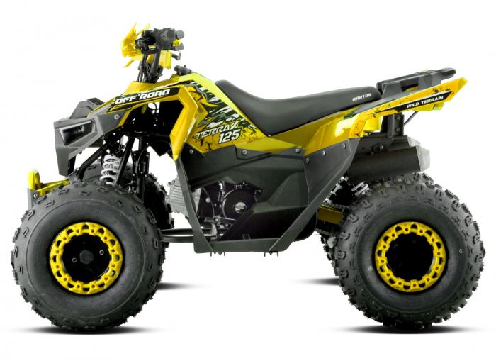 ATV Barton Terrax 125cc, 4 timpi, 3+1 viteze, roti de 8", culoare galben [6]