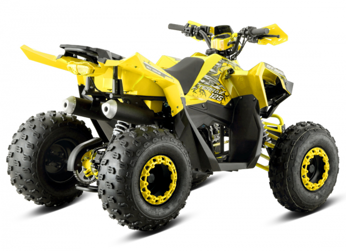 ATV Barton Terrax 125cc, 4 timpi, 3+1 viteze, roti de 8", culoare galben [7]