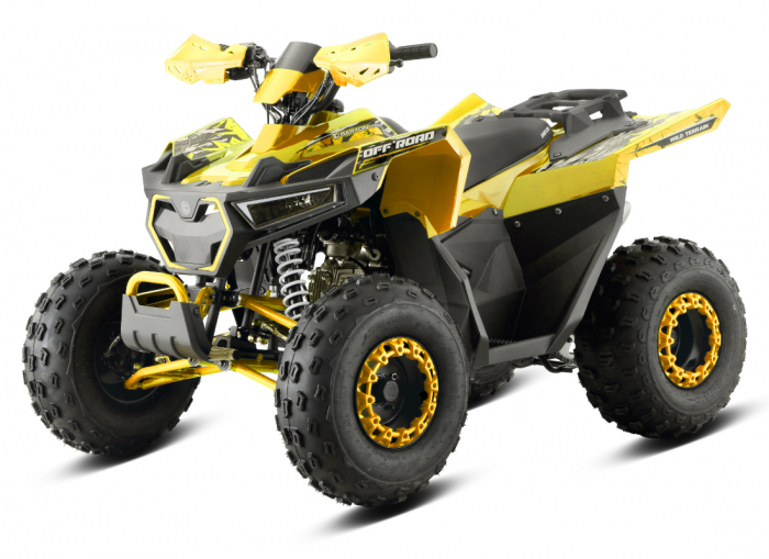 ATV Barton Terrax 125cc, 4 timpi, 3+1 viteze, roti de 8", culoare galben [3]