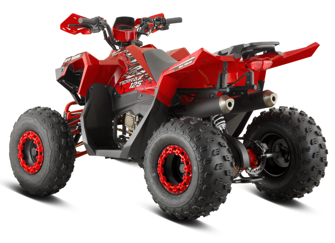 ATV Barton Terrax 125cc, 4 timpi, 3+1 viteze, roti de 8", culoare rosu [5]