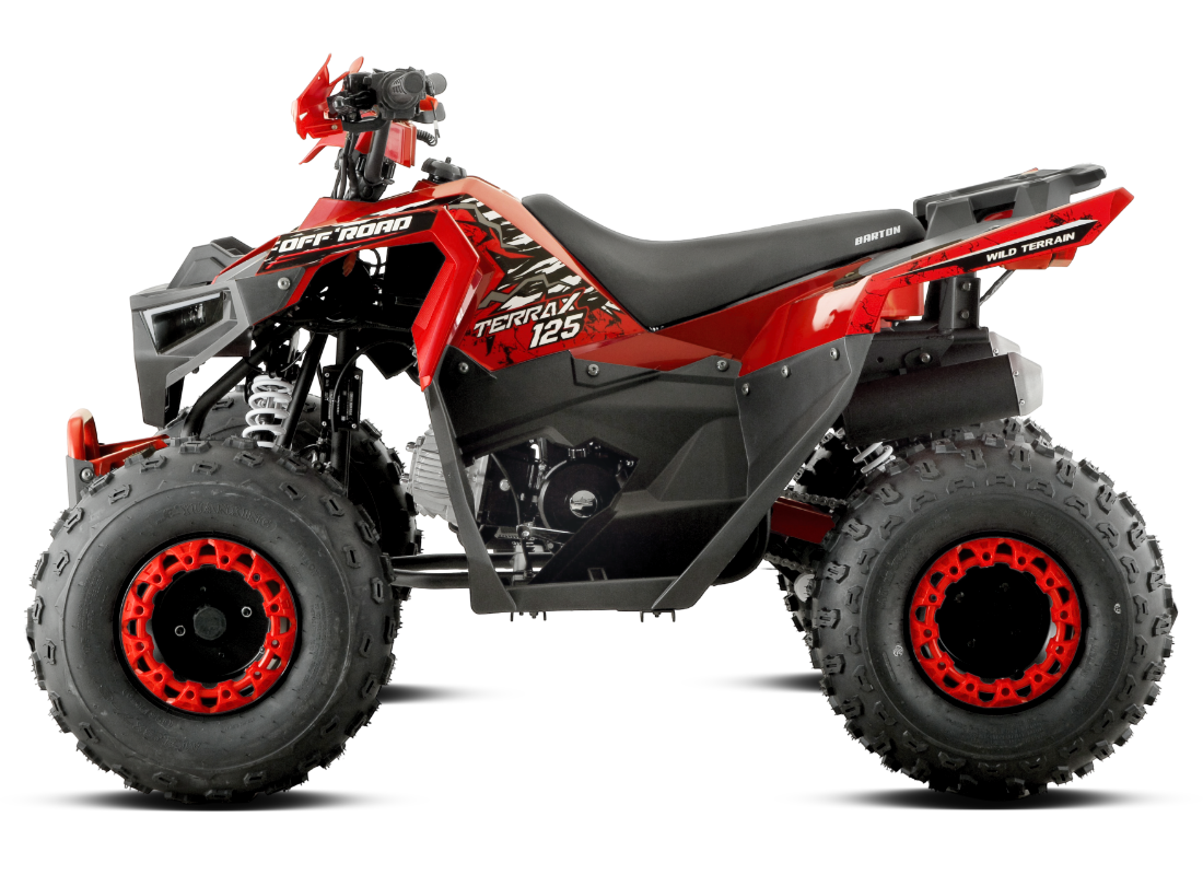 ATV Barton Terrax 125cc, 4 timpi, 3+1 viteze, roti de 8", culoare rosu [6]