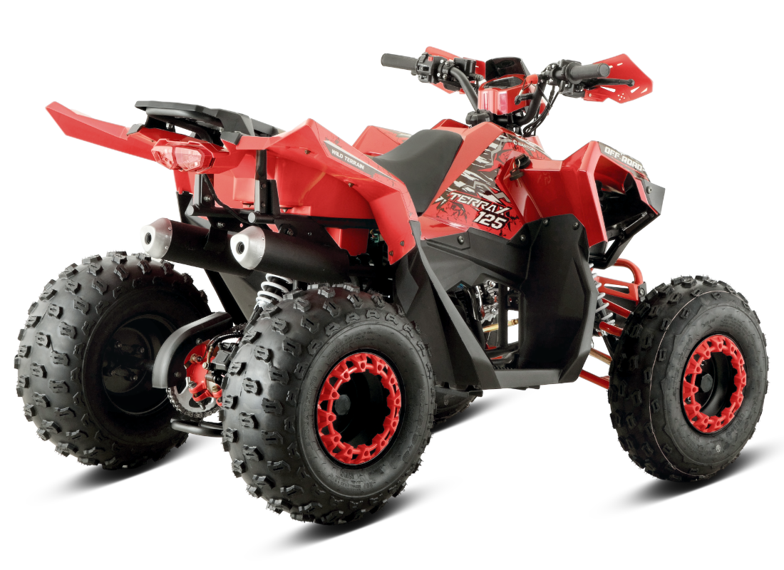 ATV Barton Terrax 125cc, 4 timpi, 3+1 viteze, roti de 8", culoare rosu [7]