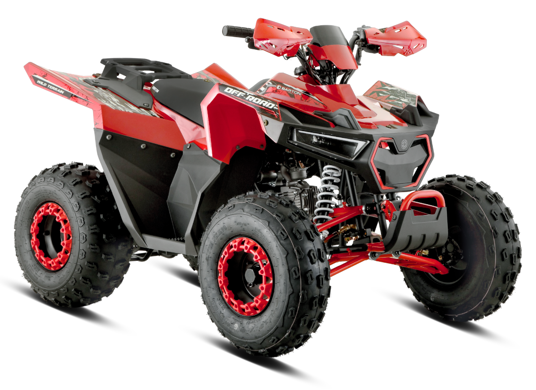 ATV Barton Terrax 125cc, 4 timpi, 3+1 viteze, roti de 8  , culoare rosu