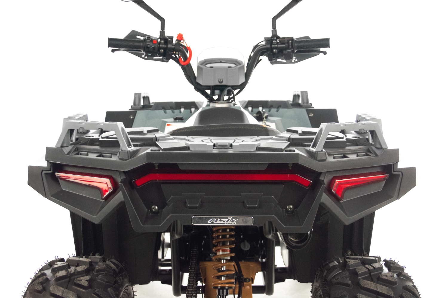 Atv copii Asix Grizzly 125cc, roti 8 inch, 3+1 viteze, culoare alb/portocaliu [25]