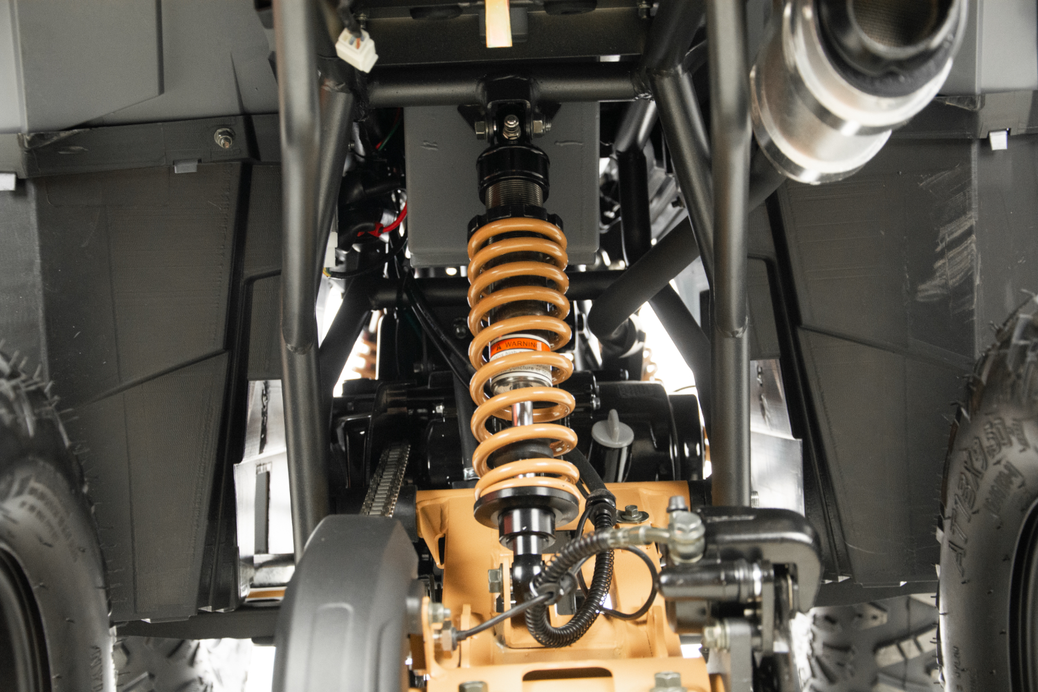 Atv copii Asix Grizzly 125cc, roti 8 inch, 3+1 viteze, culoare gri/maro [16]