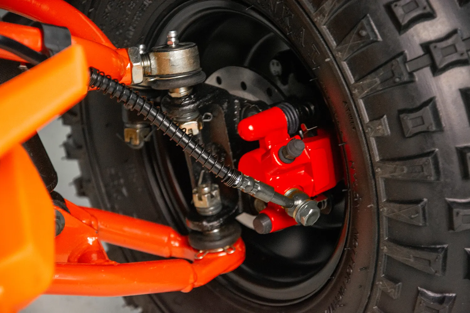 Atv copii Asix Muddy A2 110cc, roti 7 inch, 1+1 viteze, culoare negru/portocaliu [21]