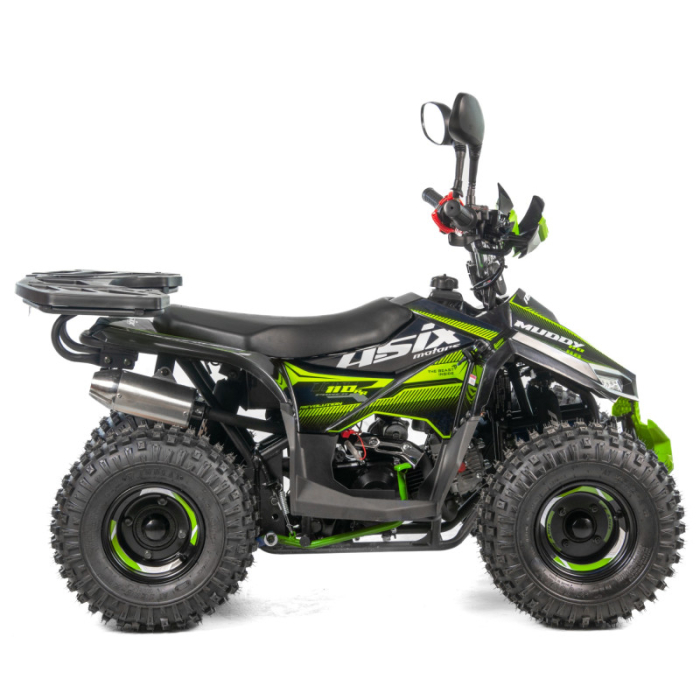 Atv copii Asix Muddy A2 110cc, roti 7 inch, 1+1 viteze, culoare negru/verde [5]