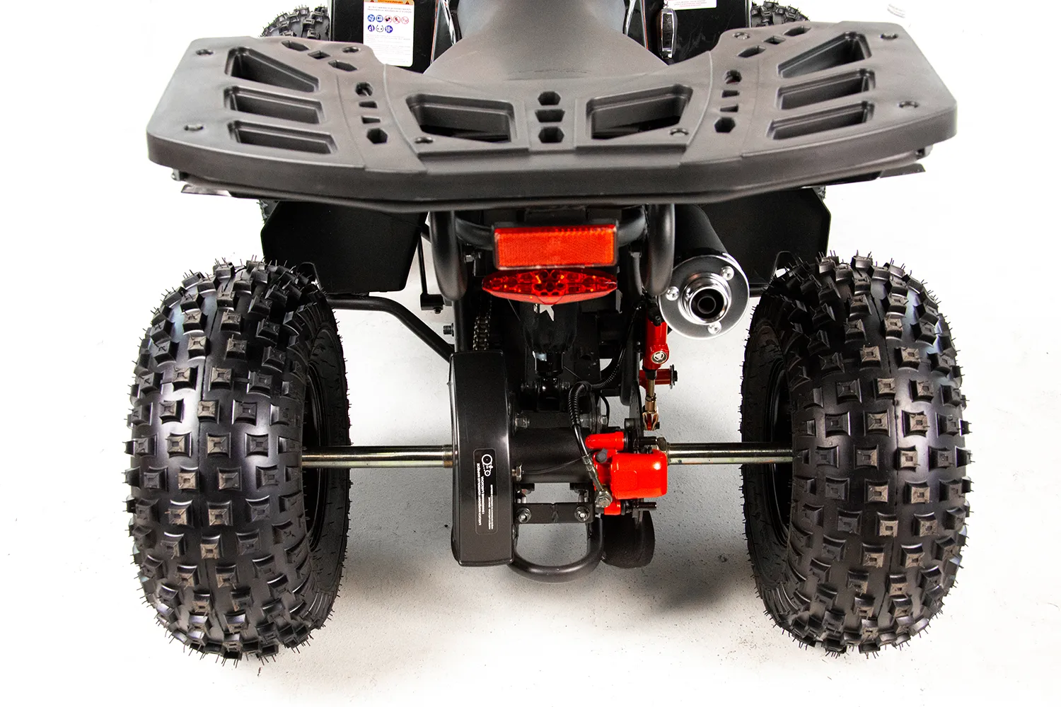 Atv copii Asix Muddy A2 110cc, roti 7 inch, 1+1 viteze, culoare negru/verde [25]