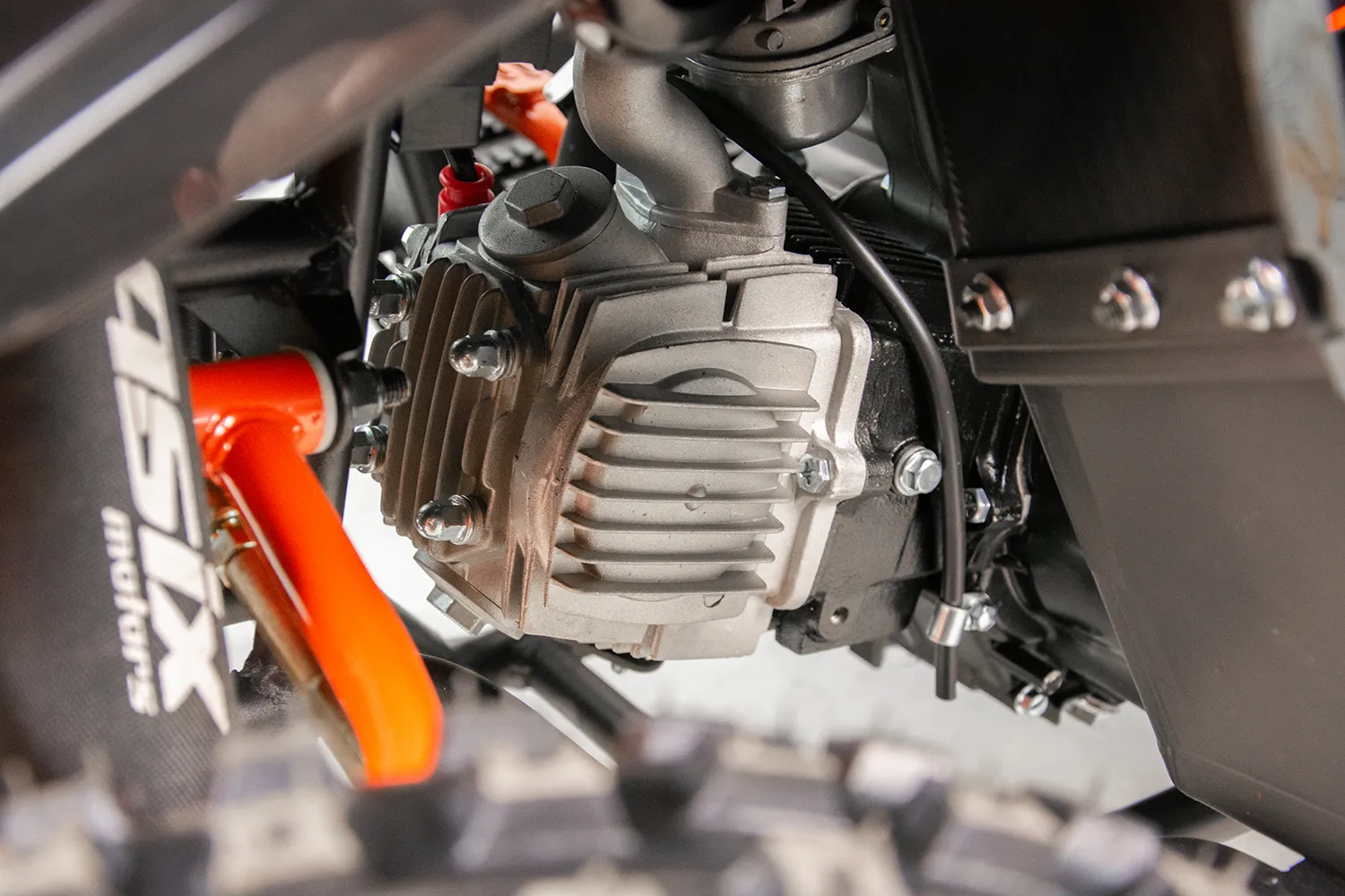 Atv copii Asix Muddy A2 110cc, roti 7 inch, 1+1 viteze, culoare negru/verde [26]