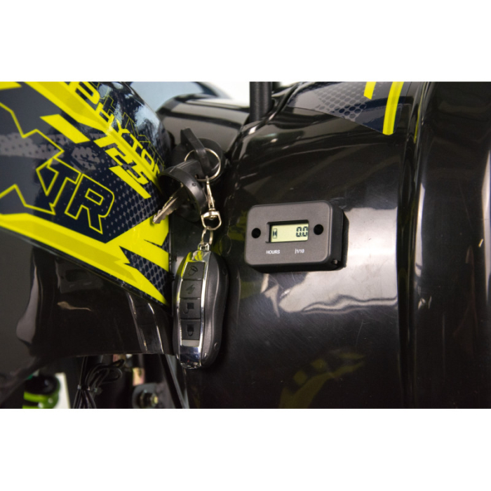 Atv copii XTR 006 Phyton, roti 7 inch, 125cc, 4 timpi, 1+1, pornire electrica, culoare negru/lime [9]