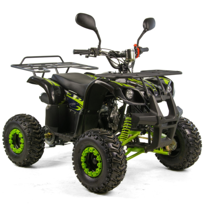 Atv copii XTR 006 Phyton, roti 7 inch, 125cc, 4 timpi, 1+1, pornire electrica, culoare negru/lime [6]