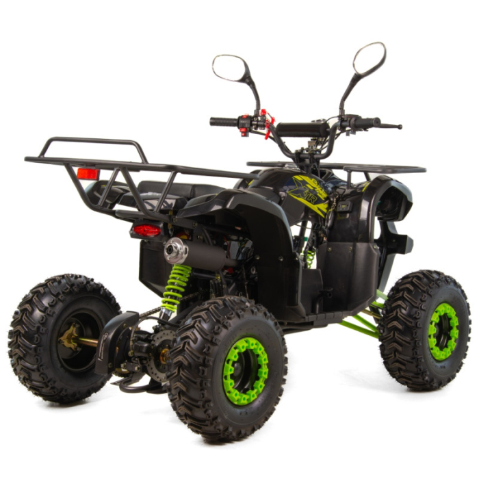Atv copii XTR 006 Phyton, roti 7 inch, 125cc, 4 timpi, 1+1, pornire electrica, culoare negru/lime [4]