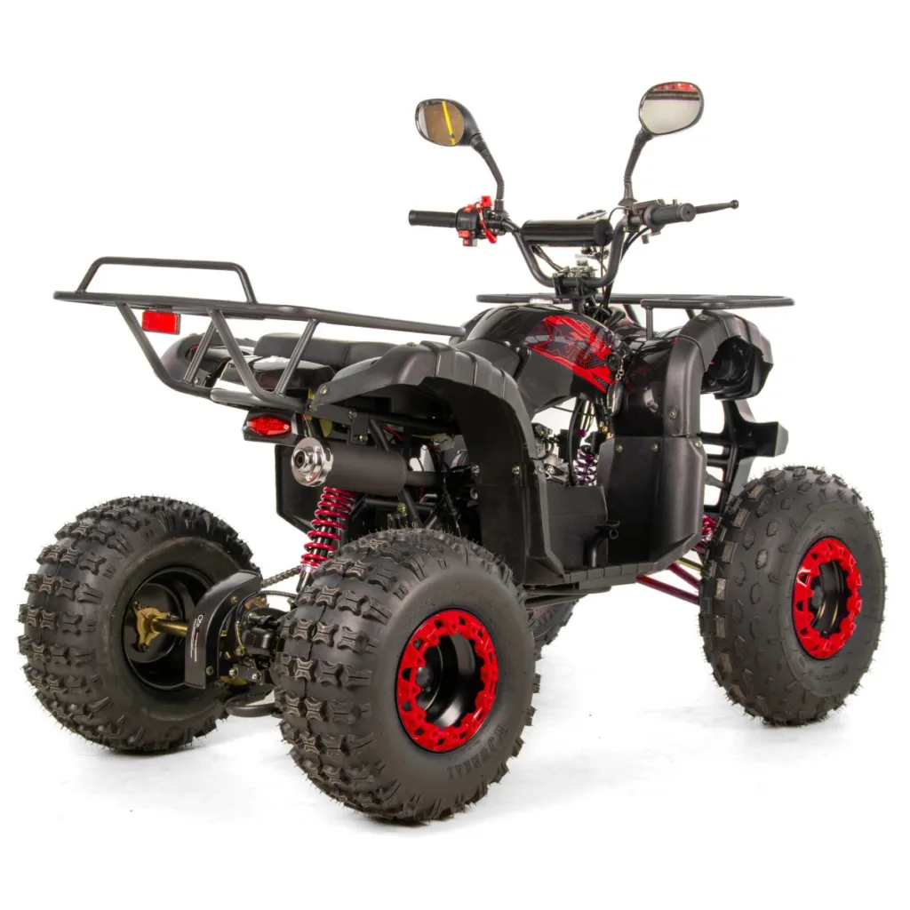 Atv copii XTR 006 Phyton, roti 8 inch, 110cc, 4 timpi, 3+1, pornire electrica, culoare negru/rosu [4]