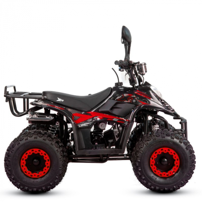 Atv copii XTR 001 big foot, roti 7 inch, 125cc, 4 timpi, 1+1, culoare negru/rosu [5]