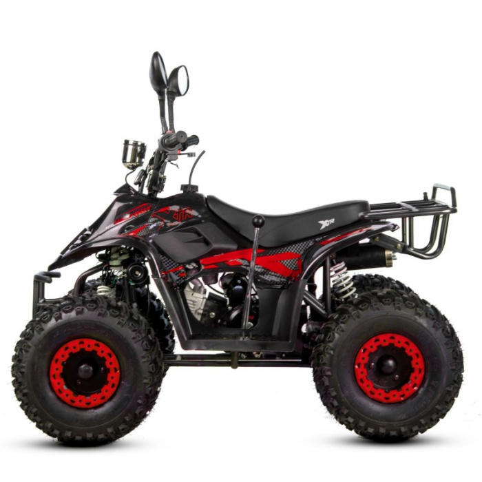 Atv copii XTR 001 big foot, roti 7 inch, 125cc, 4 timpi, 1+1, culoare negru/rosu [2]