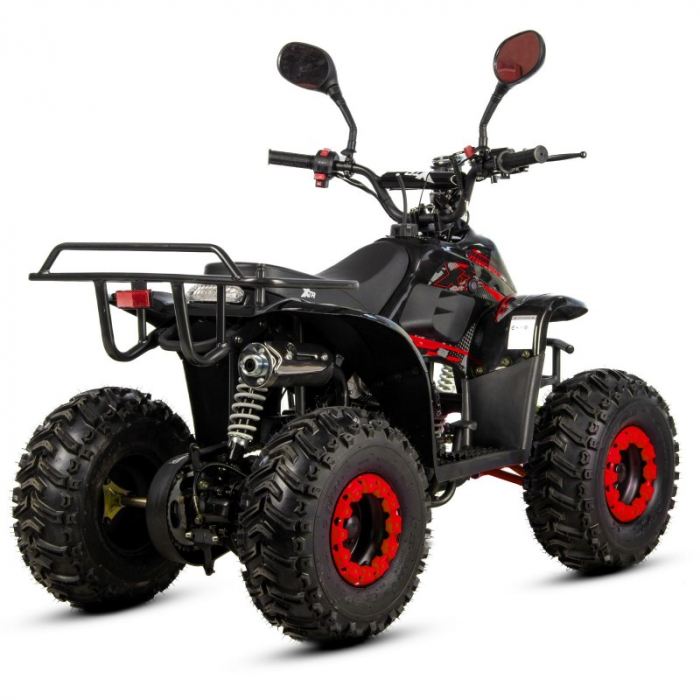 Atv copii XTR 001 big foot, roti 7 inch, 125cc, 4 timpi, 1+1, culoare negru/rosu [4]