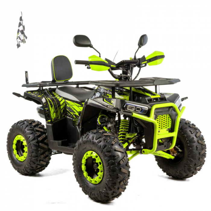 Atv copii XTR 018 8 Pro Discovery, roti 8 inch, 125cc, 4 timpi, 1+1, pornire electrica, culoare negru verde
