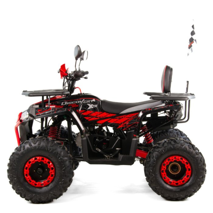 Atv copii XTR 018/8 Pro Discovery, roti 8 inch, 125cc, 4 timpi, 3+1, pornire electrica, culoare negru/rosu [2]
