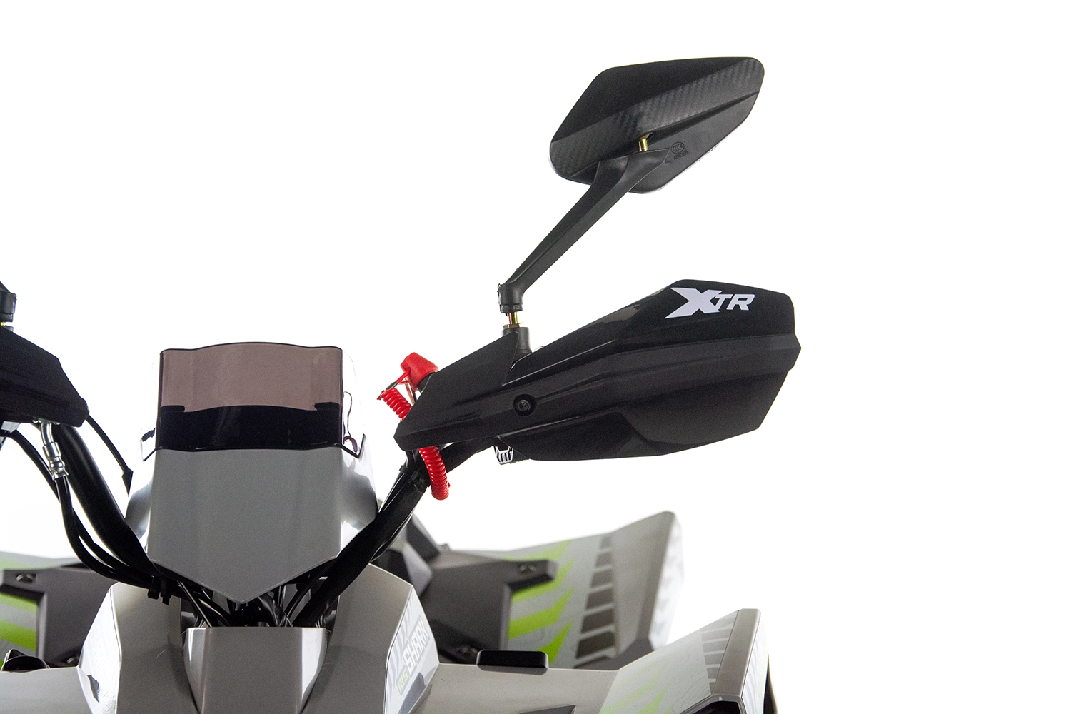ATV copii XTR 022 ProShark 125cc, 8 inch, 1+1 viteze, pornire electrică, gri-albastru [10]