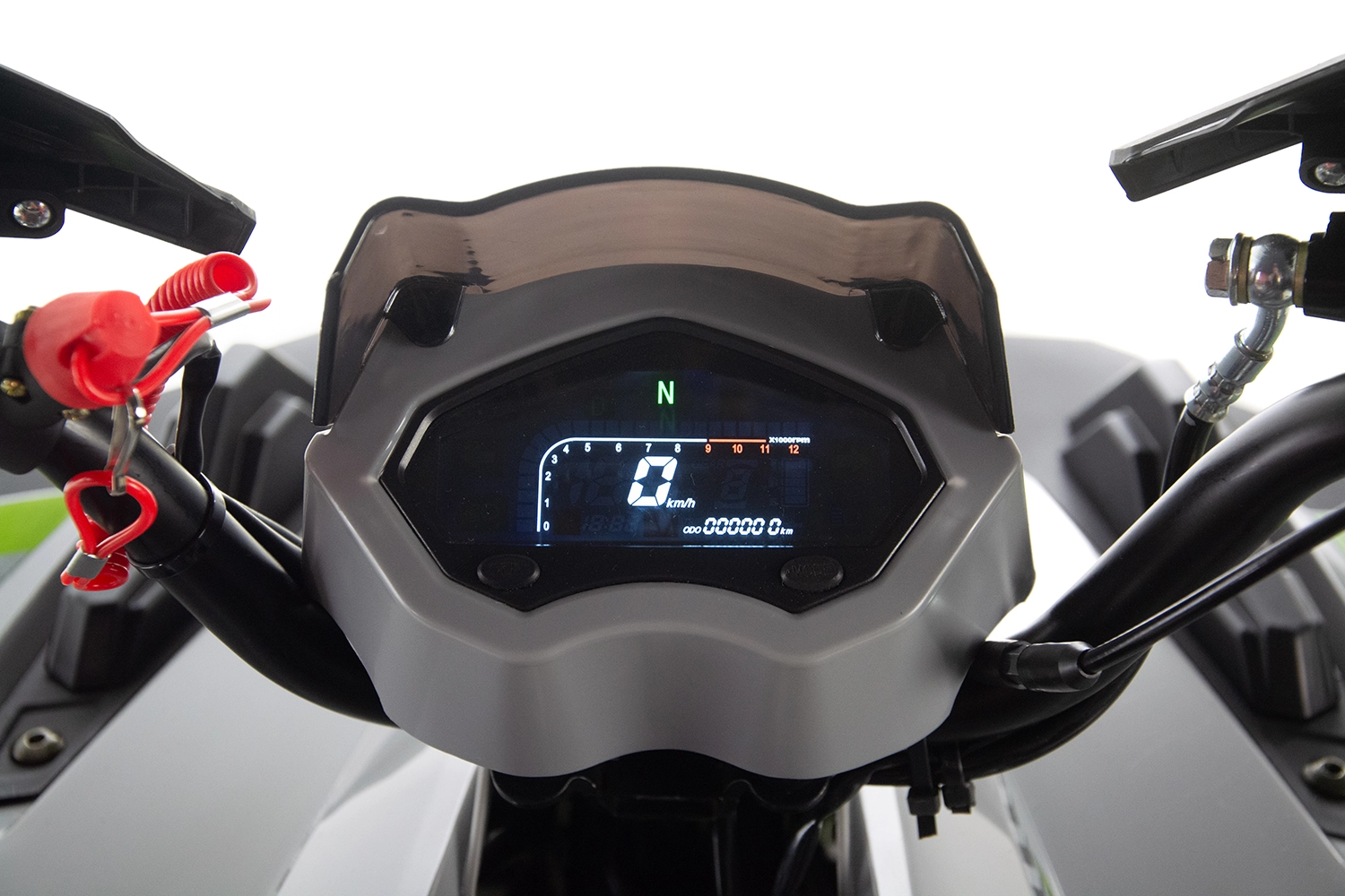 ATV copii XTR 022 ProShark 125cc, 8 inch, 1+1 viteze, pornire electrică, gri-rosu [19]