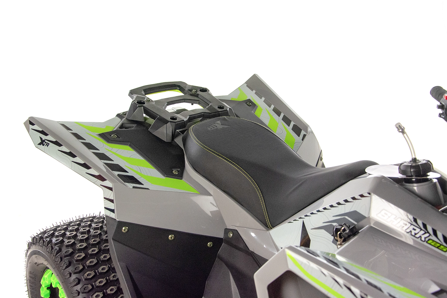 ATV copii XTR 022 ProShark 125cc, 8 inch, 1+1 viteze, pornire electrică, gri-rosu [18]