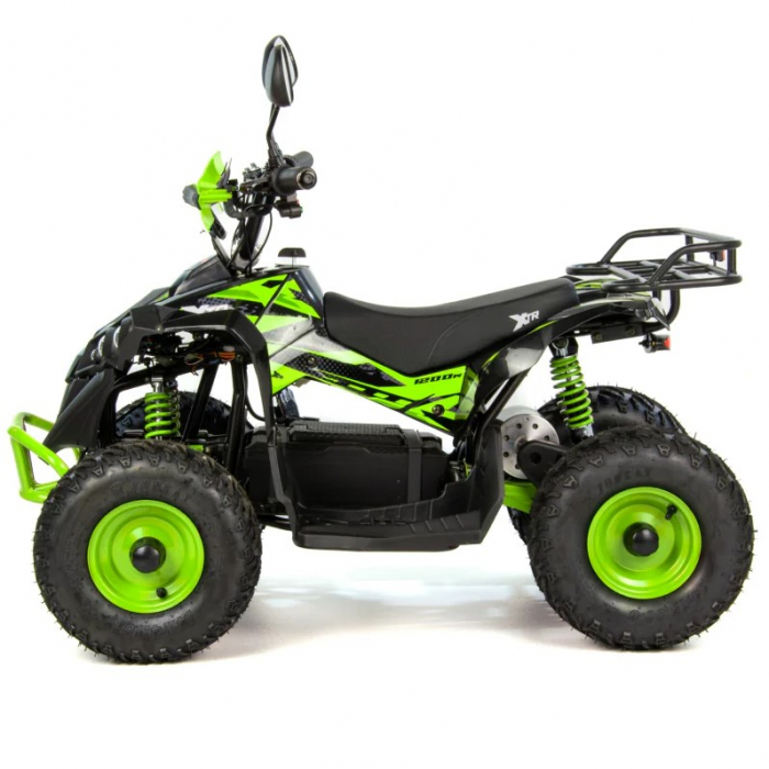 Atv electric copii XTR E-M12-6 1200W, culoare negru/verde [2]