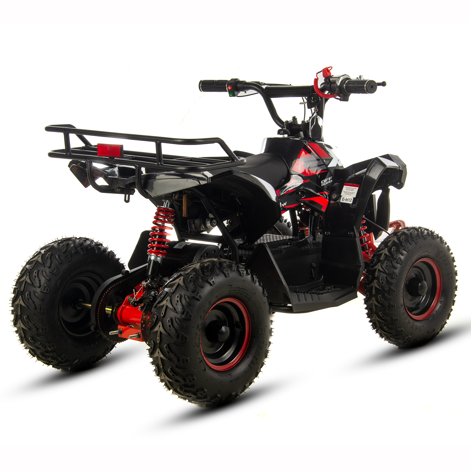 Atv electric copii XTR E-M12-6S 1000W, culoare negru/rosu [5]