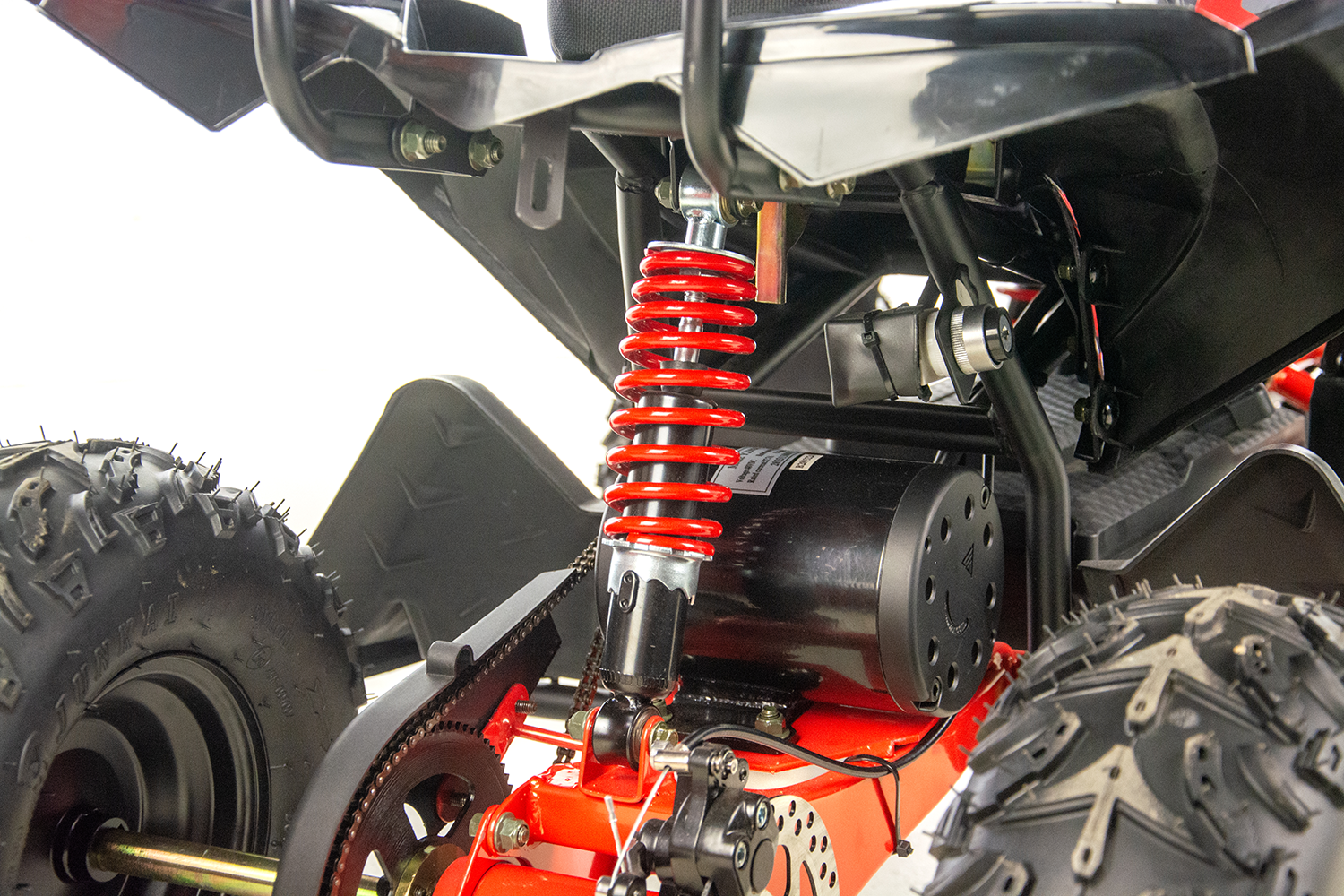 Atv electric copii XTR E-M12-6S 1000W, culoare negru/rosu [6]