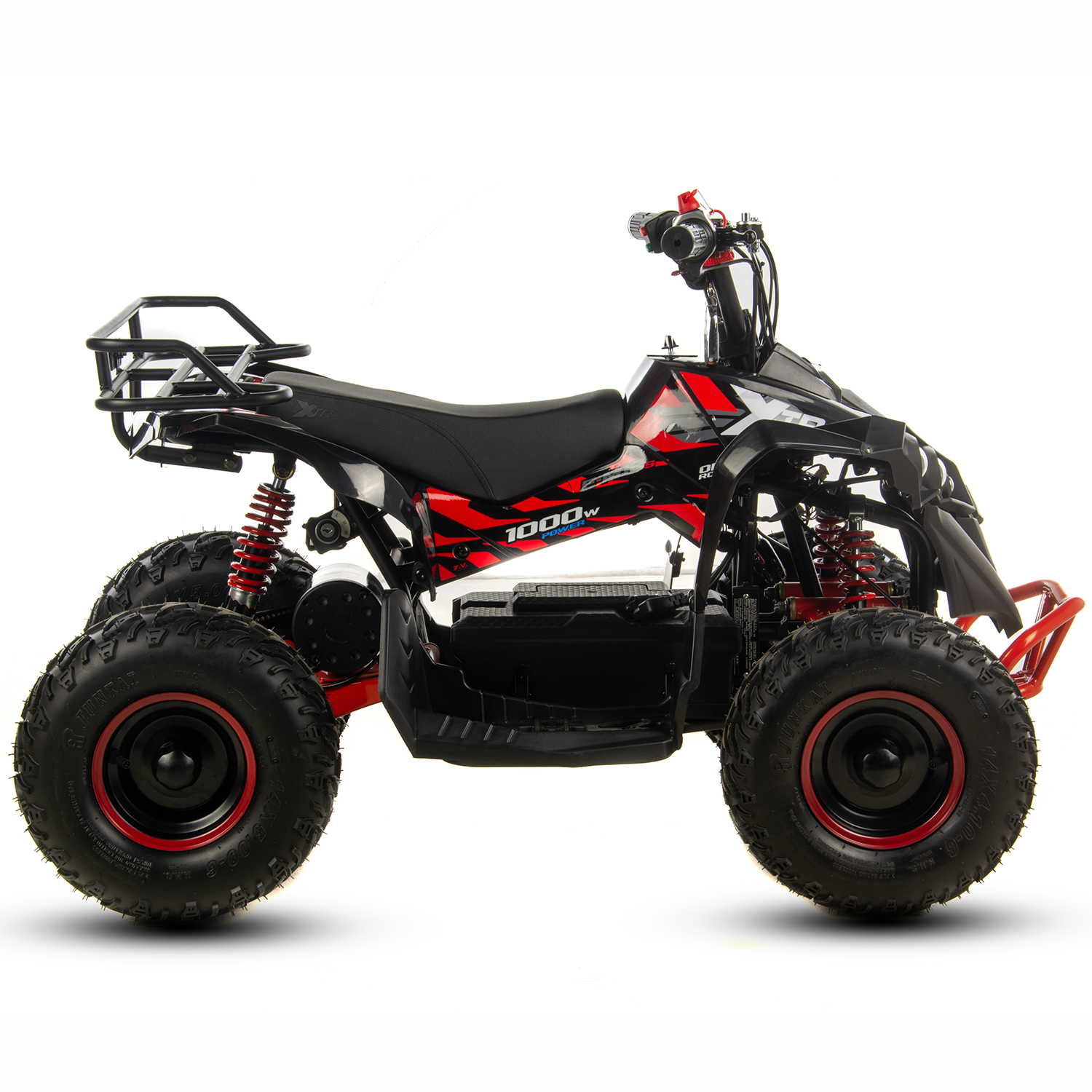 Atv electric copii XTR E-M12-6S 1000W, culoare negru/rosu [2]