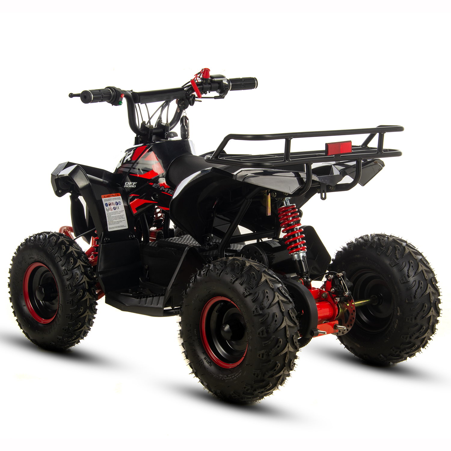 Atv electric copii XTR E-M12-6S 1000W, culoare negru/rosu [4]
