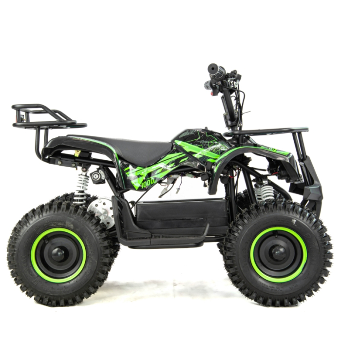 Atv electric copii XTR E-M7 1000W, culoare negru/lime [5]