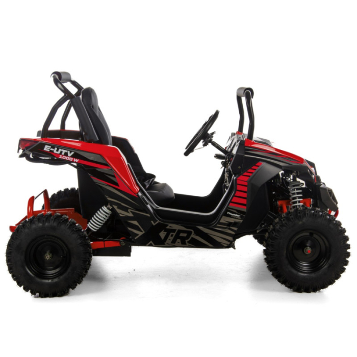 Mini E-UTV XTR, electric 1000W, culoare negru/rosu [5]