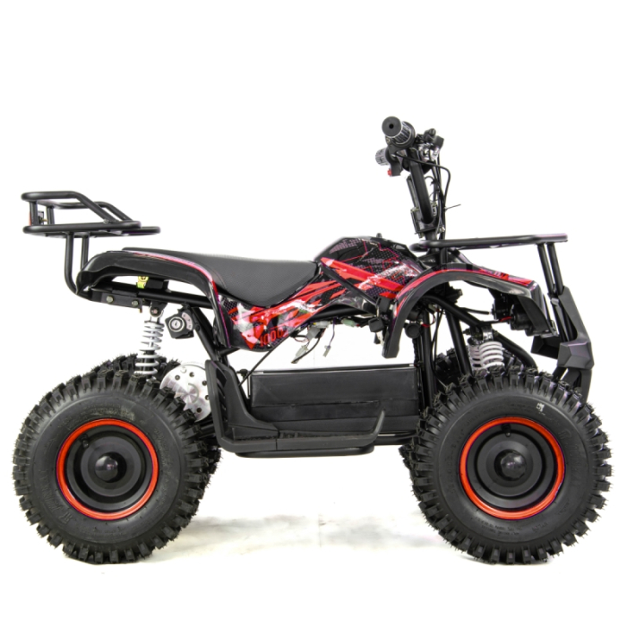 Atv electric copii XTR E-M7 1000W, culoare negru/rosu [5]