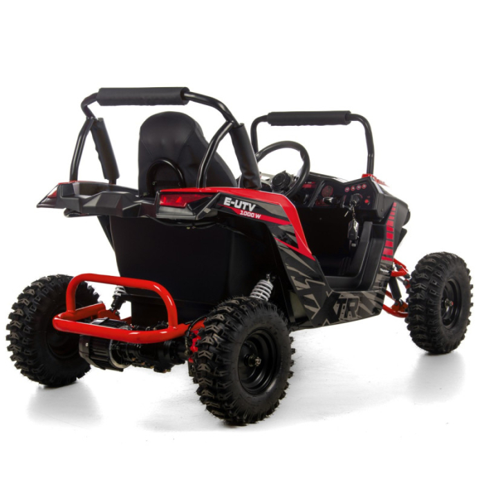 Mini E-UTV XTR, electric 1000W, culoare negru/rosu [4]