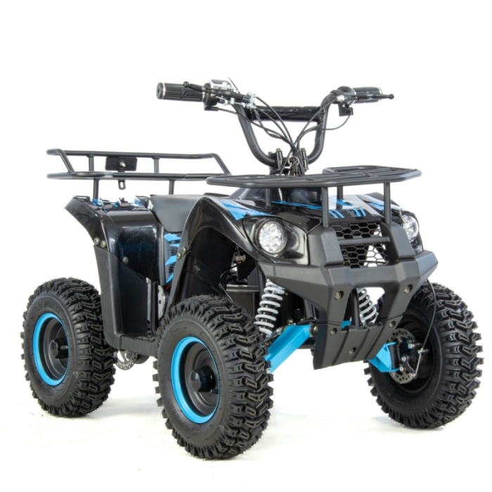 Atv electric copii XTR E-M9 1000W, culoare negru/albastru [6]