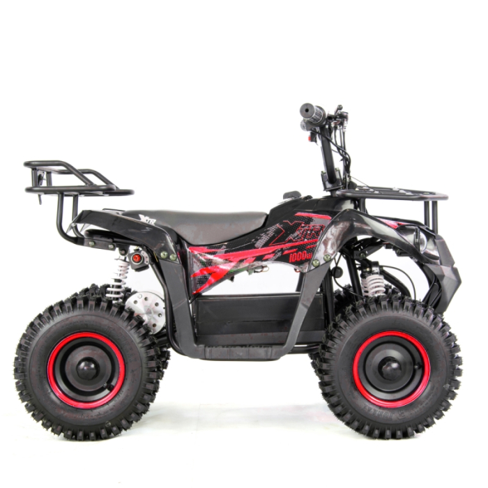 Atv electric copii XTR E-M9 1000W, culoare negru/rosu [5]