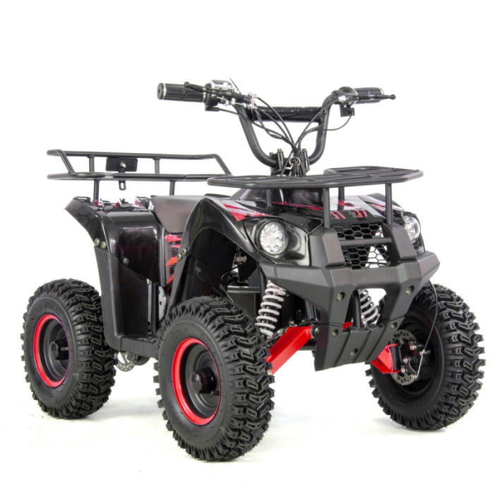 Atv electric copii XTR E-M9 1000W, culoare negru/rosu [6]