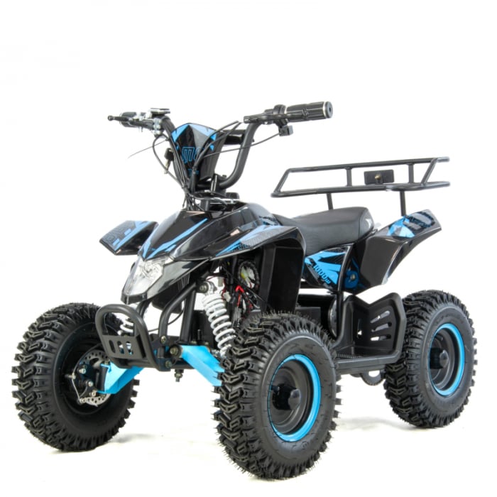 Atv electric copii XTR E-M8 6 1000W, culoare negru albastru