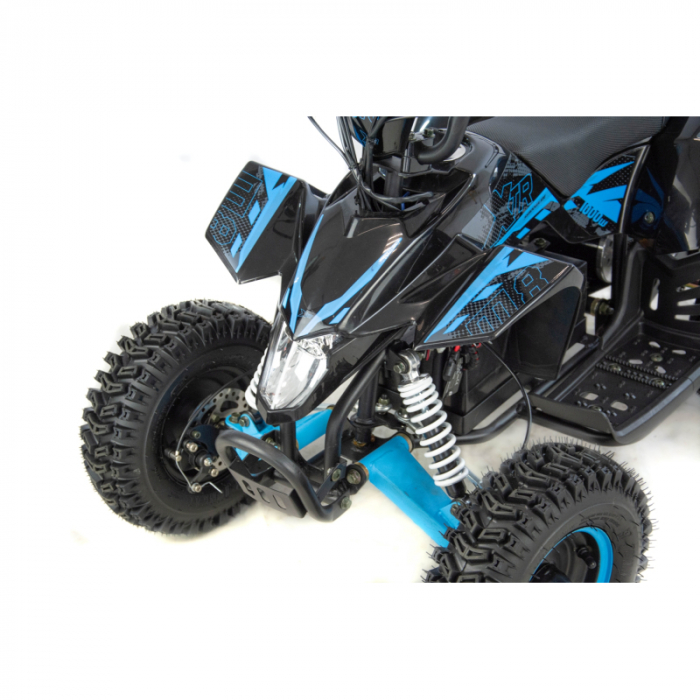 Atv electric copii XTR E-M8/6 1000W, culoare negru/albastru [4]