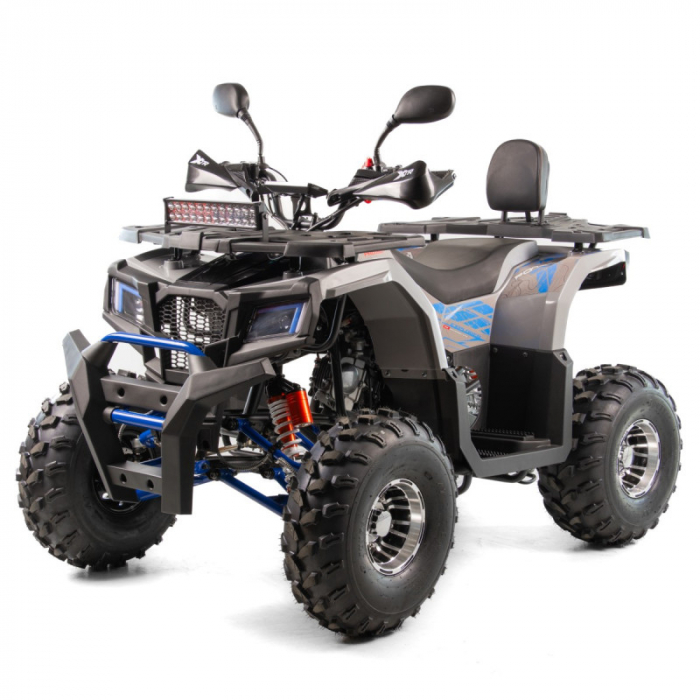 ATV XTR Pro Farmer 019, roti 8 inch, 150cc, 3+1 viteze, jante de aluminu, culoare gri/albastru [4]